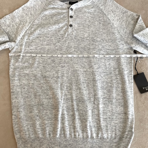 Porter+Ash Soft 1/4 Button Crewneck Sweater - Size L - Picture 8 of 13